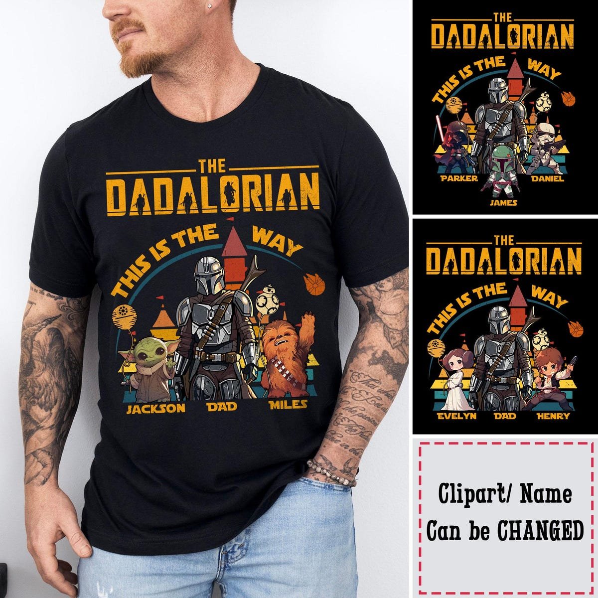 Dad Star Wars Shirt The Dadalorian Mandalorian Gift for Father's Day
