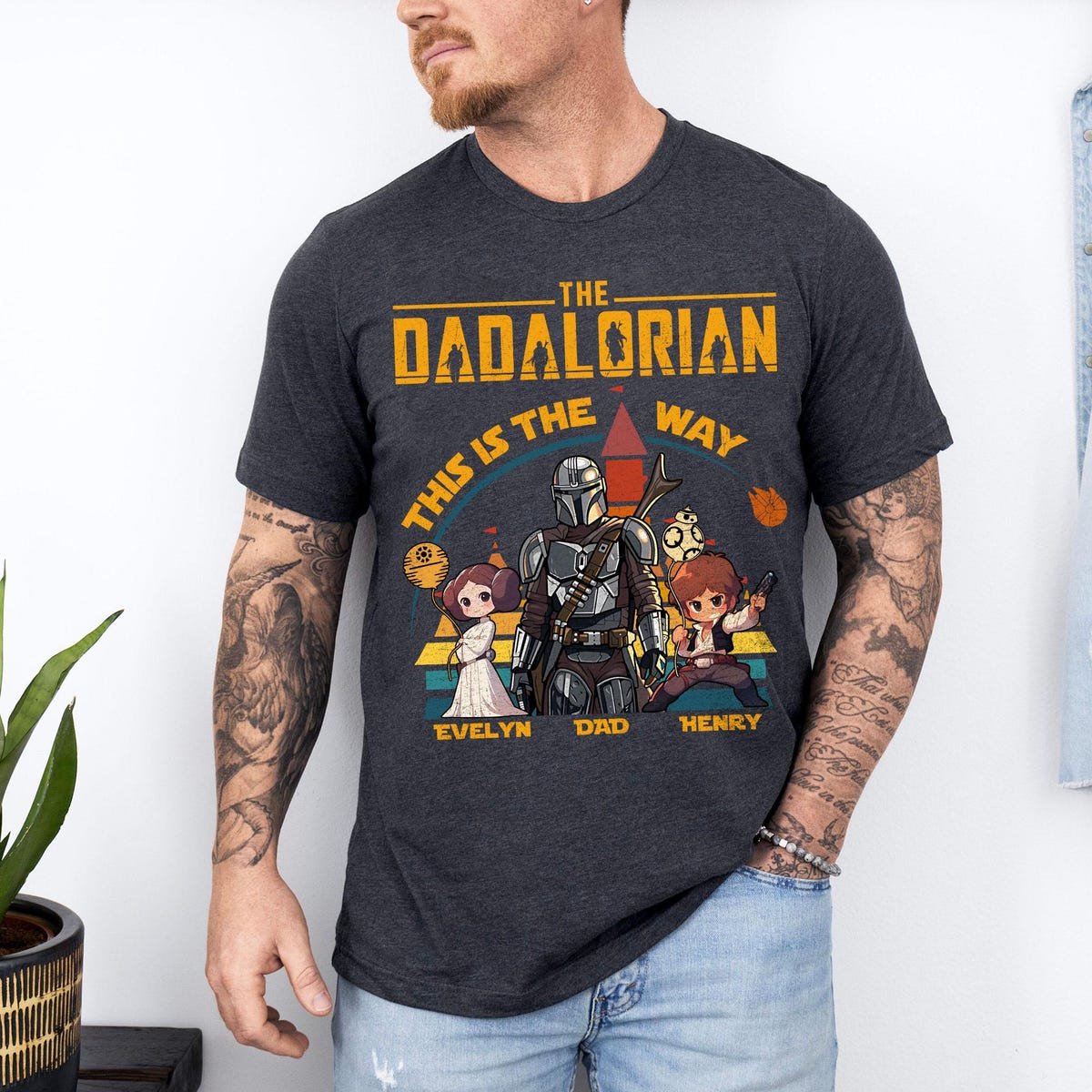 Dad Star Wars Shirt The Dadalorian Mandalorian Gift for Father's Day