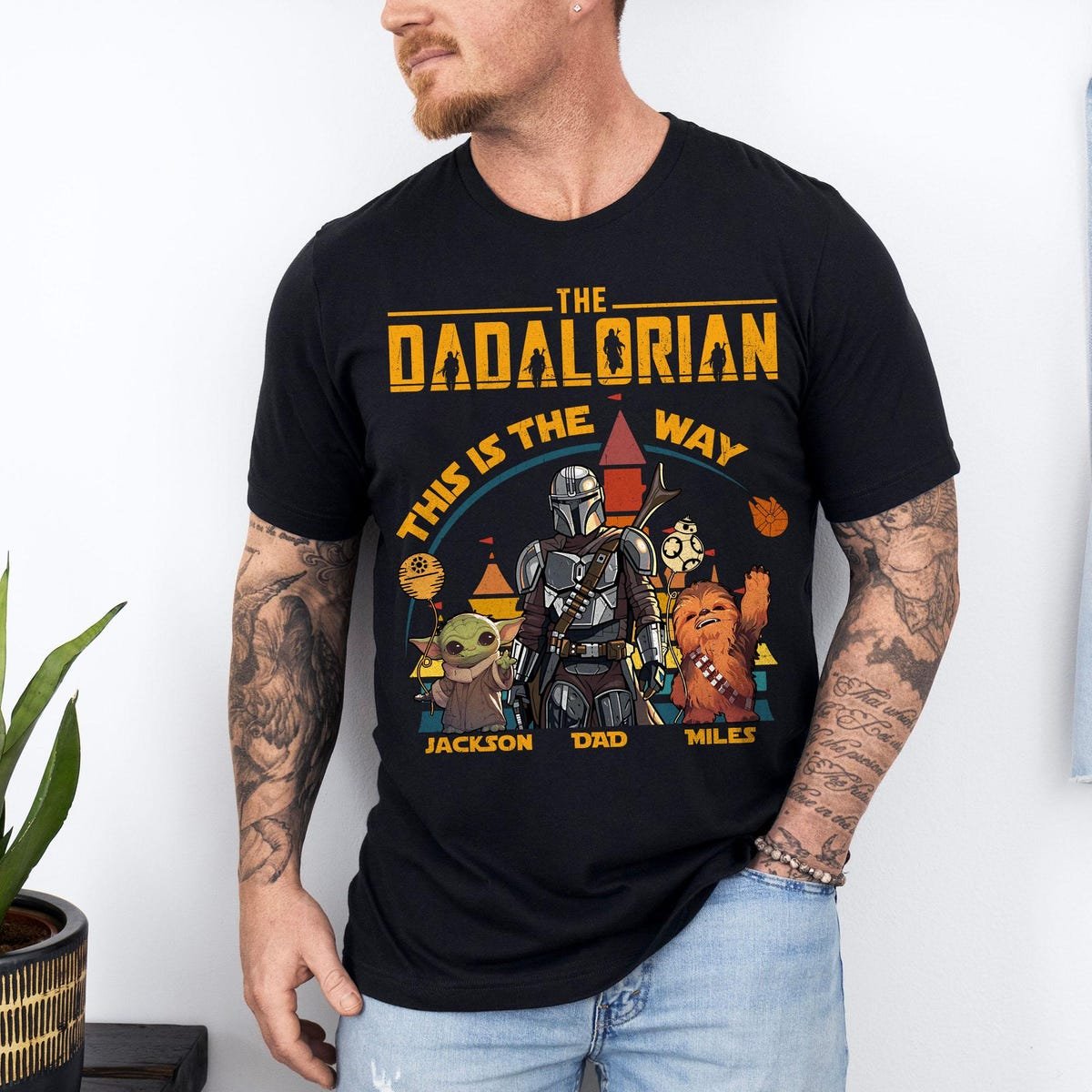 Dad Star Wars Shirt The Dadalorian Mandalorian Gift for Father's Day