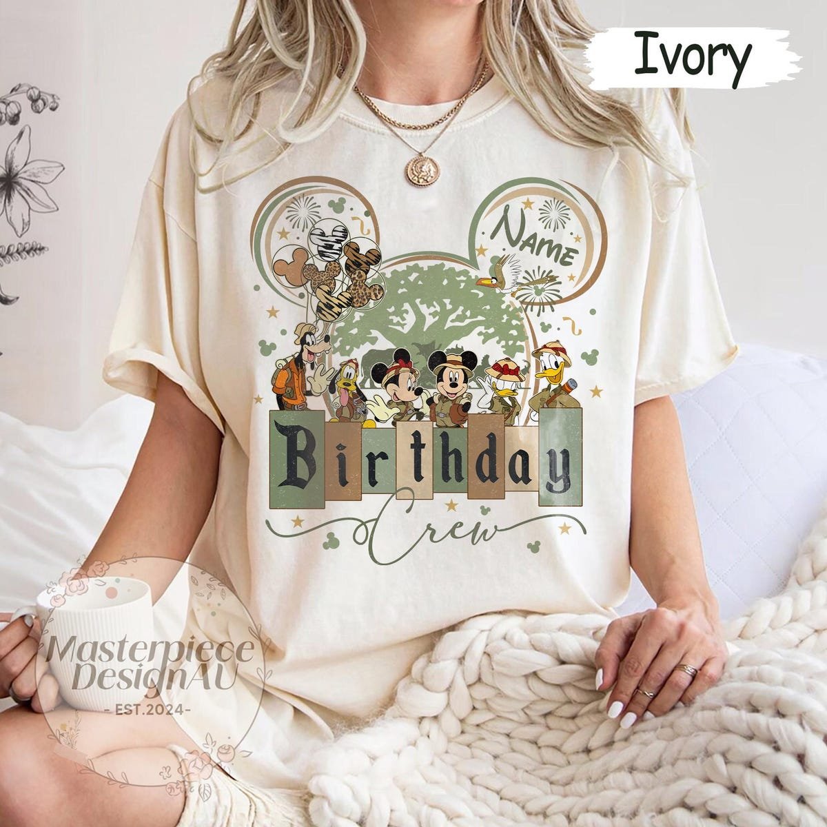 Disney Animal Kingdom Birthday Shirt Custom Safari Party Tee