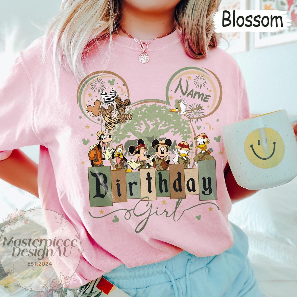 Disney Animal Kingdom Birthday Shirt Custom Safari Party Tee