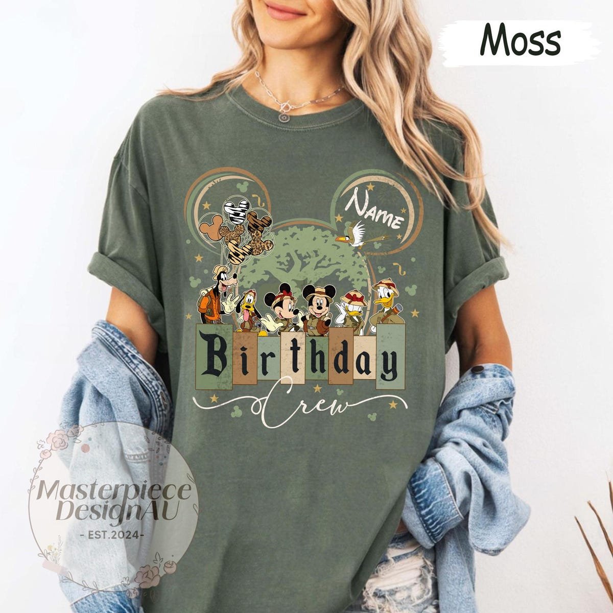 Disney Animal Kingdom Birthday Shirt Custom Safari Party Tee