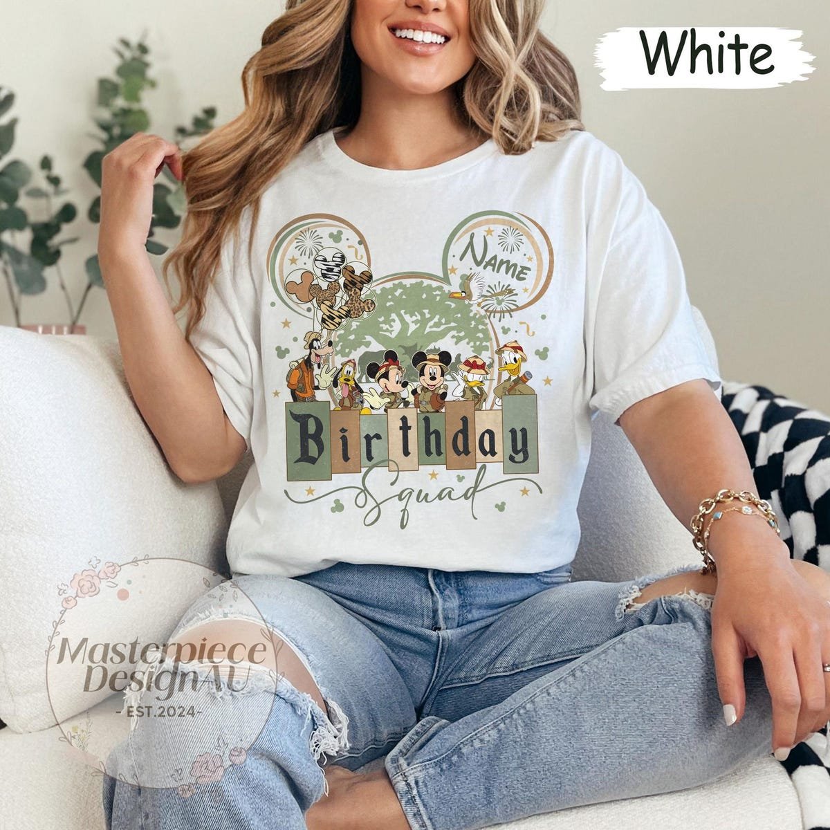 Disney Animal Kingdom Birthday Shirt Custom Safari Party Tee