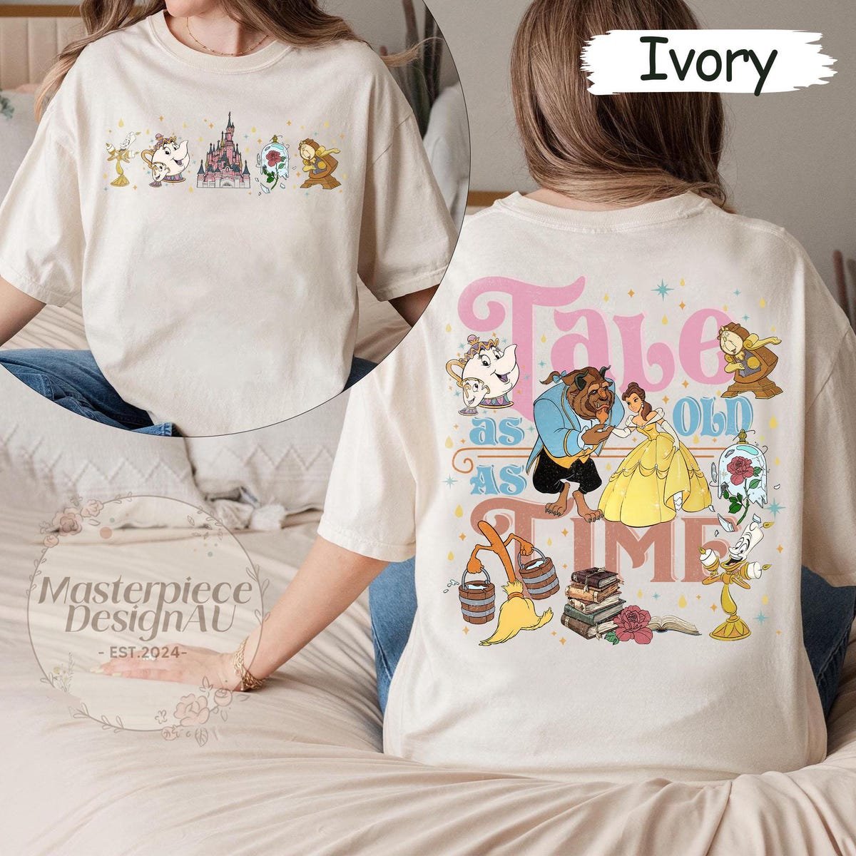 Disney Beauty And The Beast Comfort Colors Shirt Tale As Old As Time Tee