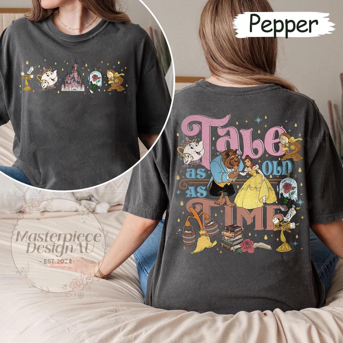 Disney Beauty And The Beast Comfort Colors Shirt Tale As Old As Time Tee