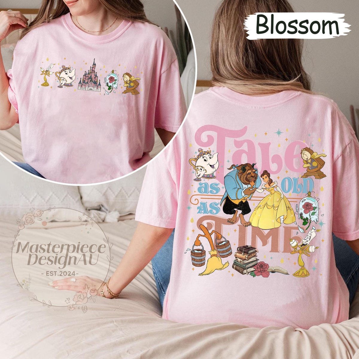 Disney Beauty And The Beast Comfort Colors Shirt Tale As Old As Time Tee