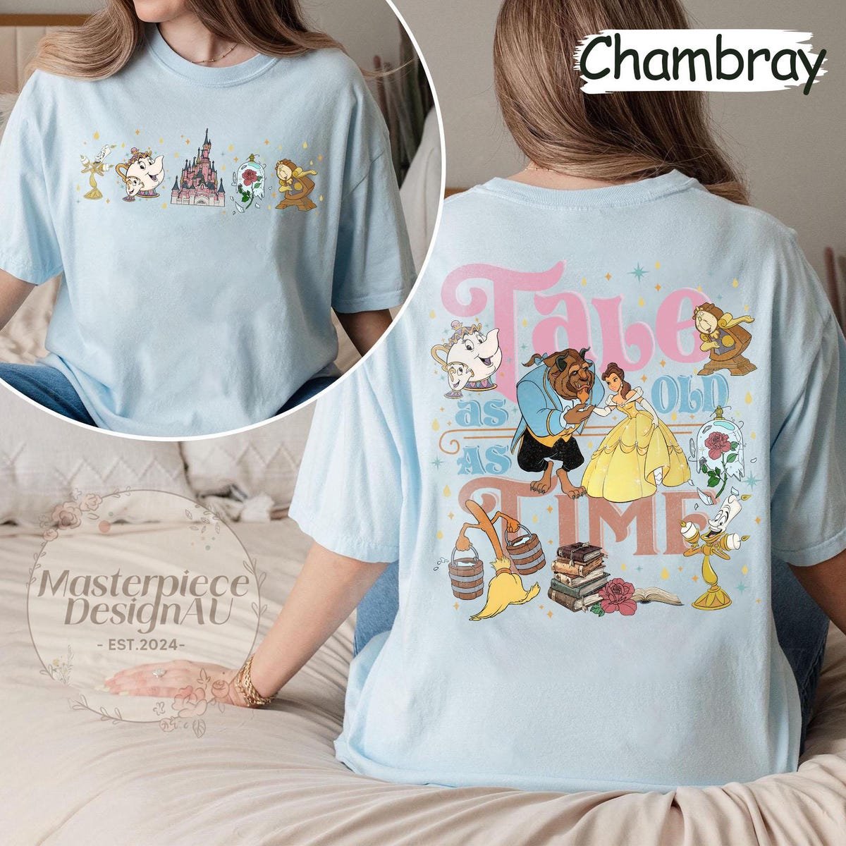 Disney Beauty And The Beast Comfort Colors Shirt Tale As Old As Time Tee