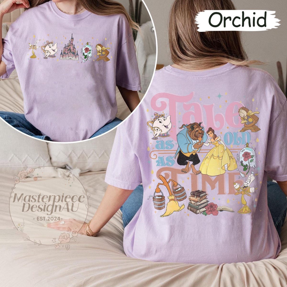 Disney Beauty And The Beast Comfort Colors Shirt Tale As Old As Time Tee