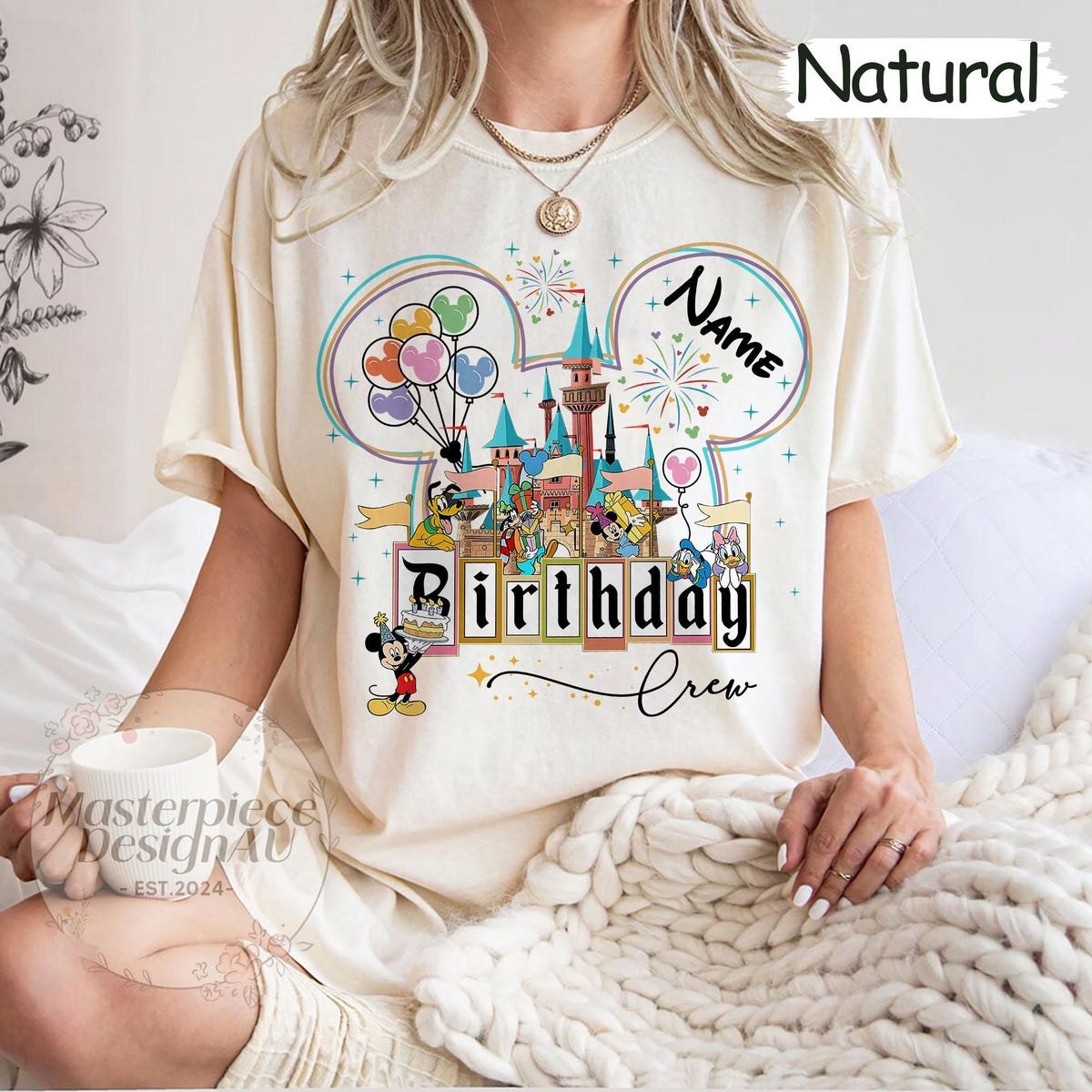 Disney Birthday Shirt Mickey Castle Tee Custom Family Matching Outfit