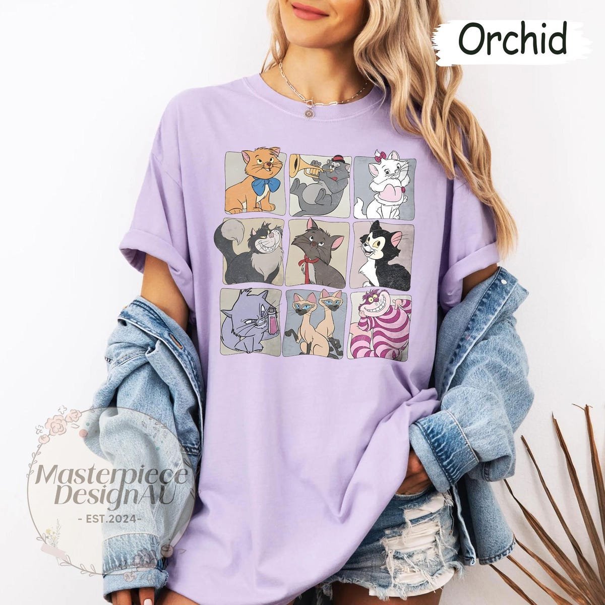 Disney Cat Shirt Marie Cheshire Figaro Vintage Aesthetic Tee