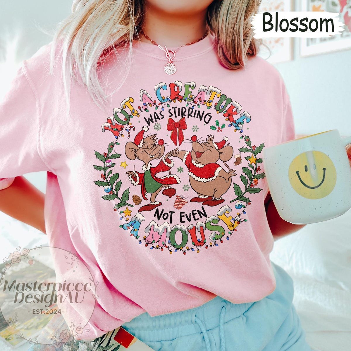 Disney Christmas Shirt Jaq and Gus Cinderella Family Matching Tee