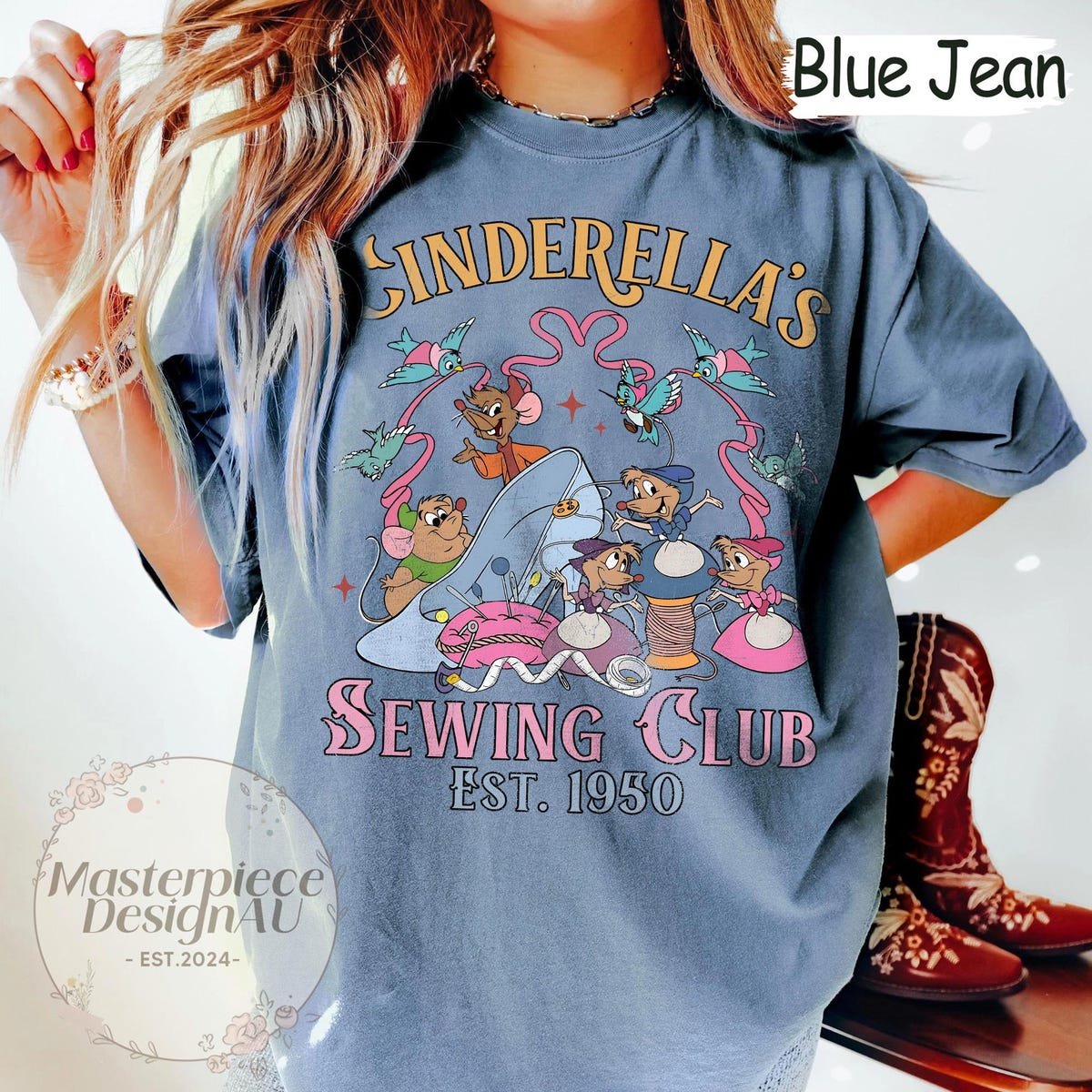 Disney Cinderella Est 1950 Comfort Colors Shirt Cinderella And Co Sewing Club