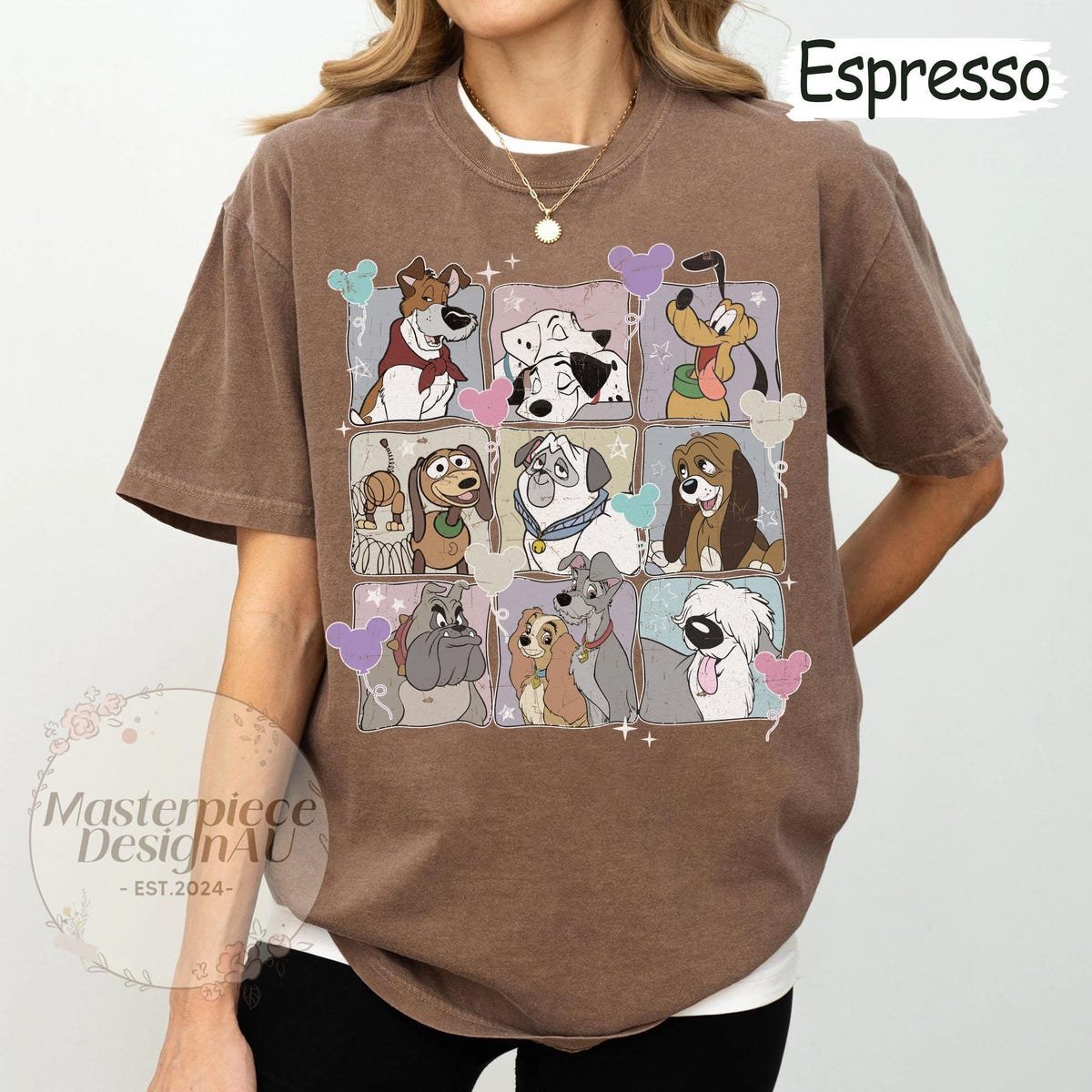 Disney Dogs Shirt for Dog Lovers - Cute Disneyland Family Tee 2025