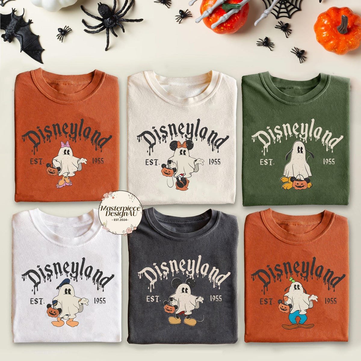 Disney Halloween Ghost Shirt Mickey Minnie Donald Boo Tee