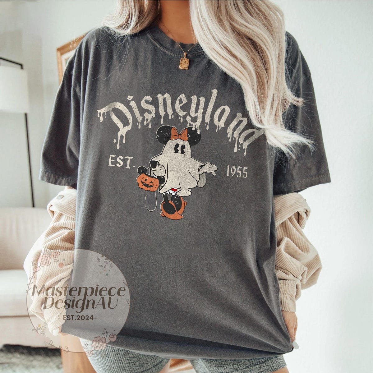Disney Halloween Ghost Shirt Mickey Minnie Donald Boo Tee
