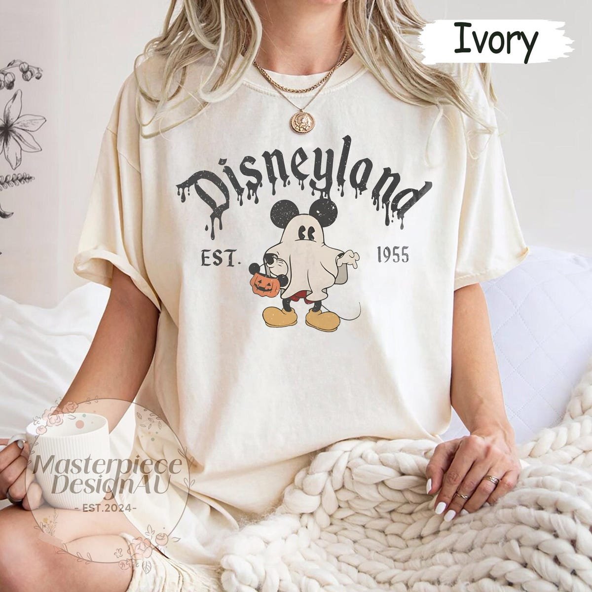 Disney Halloween Ghost Shirt Mickey Minnie Donald Boo Tee