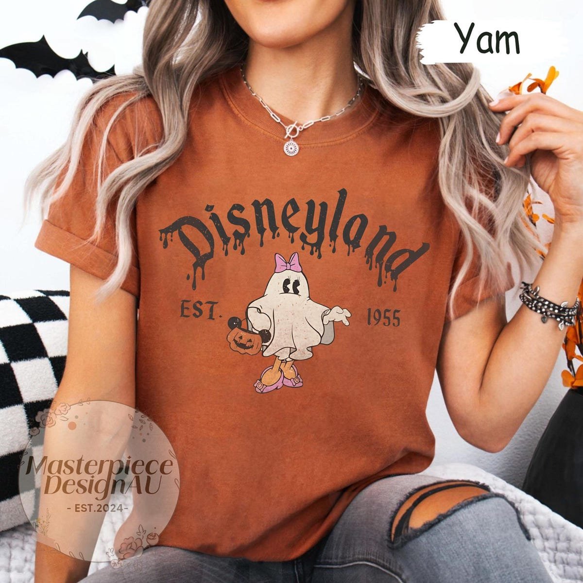 Disney Halloween Ghost Shirt Mickey Minnie Donald Boo Tee