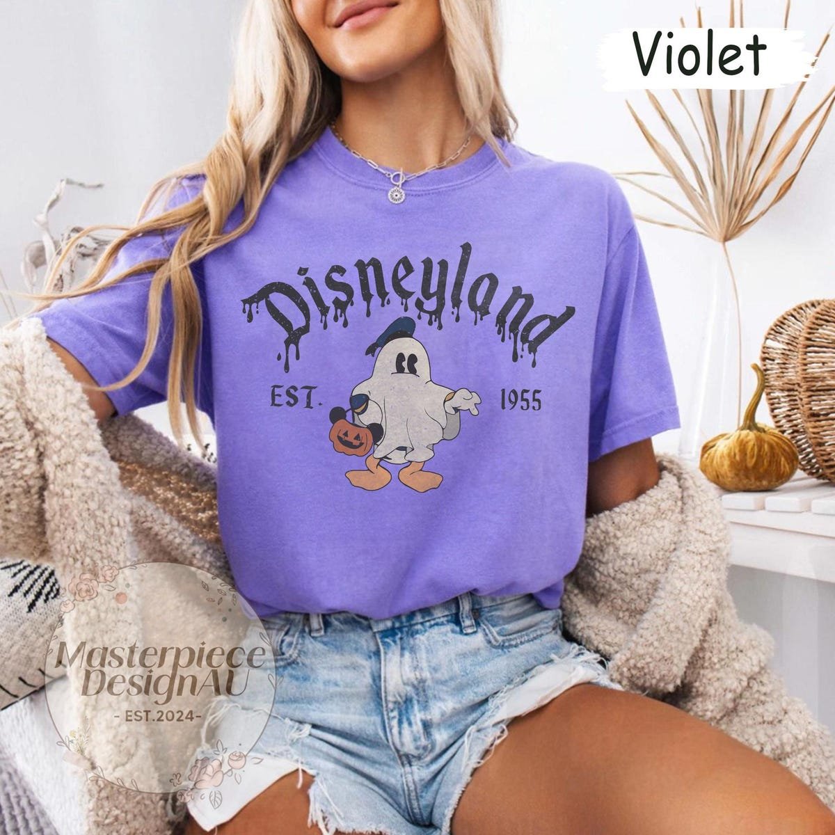 Disney Halloween Ghost Shirt Mickey Minnie Donald Boo Tee