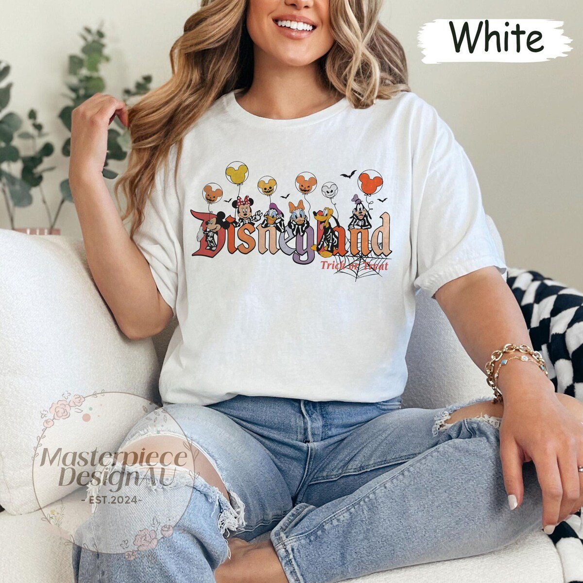 Disney Halloween Shirt Mickey Friends Pumpkin Balloon Tee