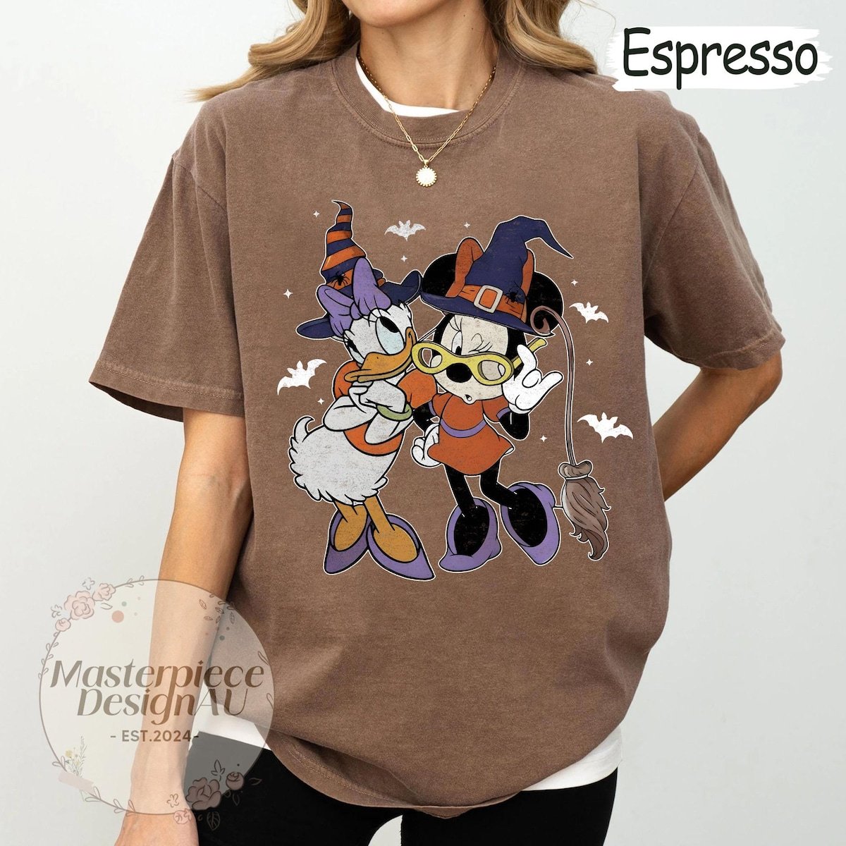 Disney Halloween Shirt Minnie Daisy Vintage Spooky Season Tee