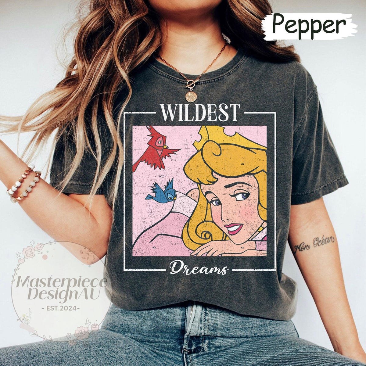 Disney Princess Aurora Shirt Wildest Dreams Design for Family Matching