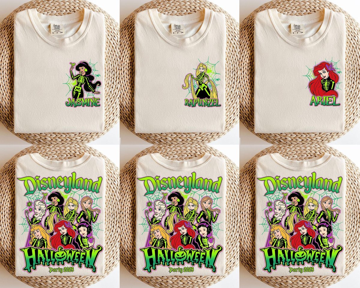 Disney Princess Halloween Shirt Family Matching Disneyland Trip