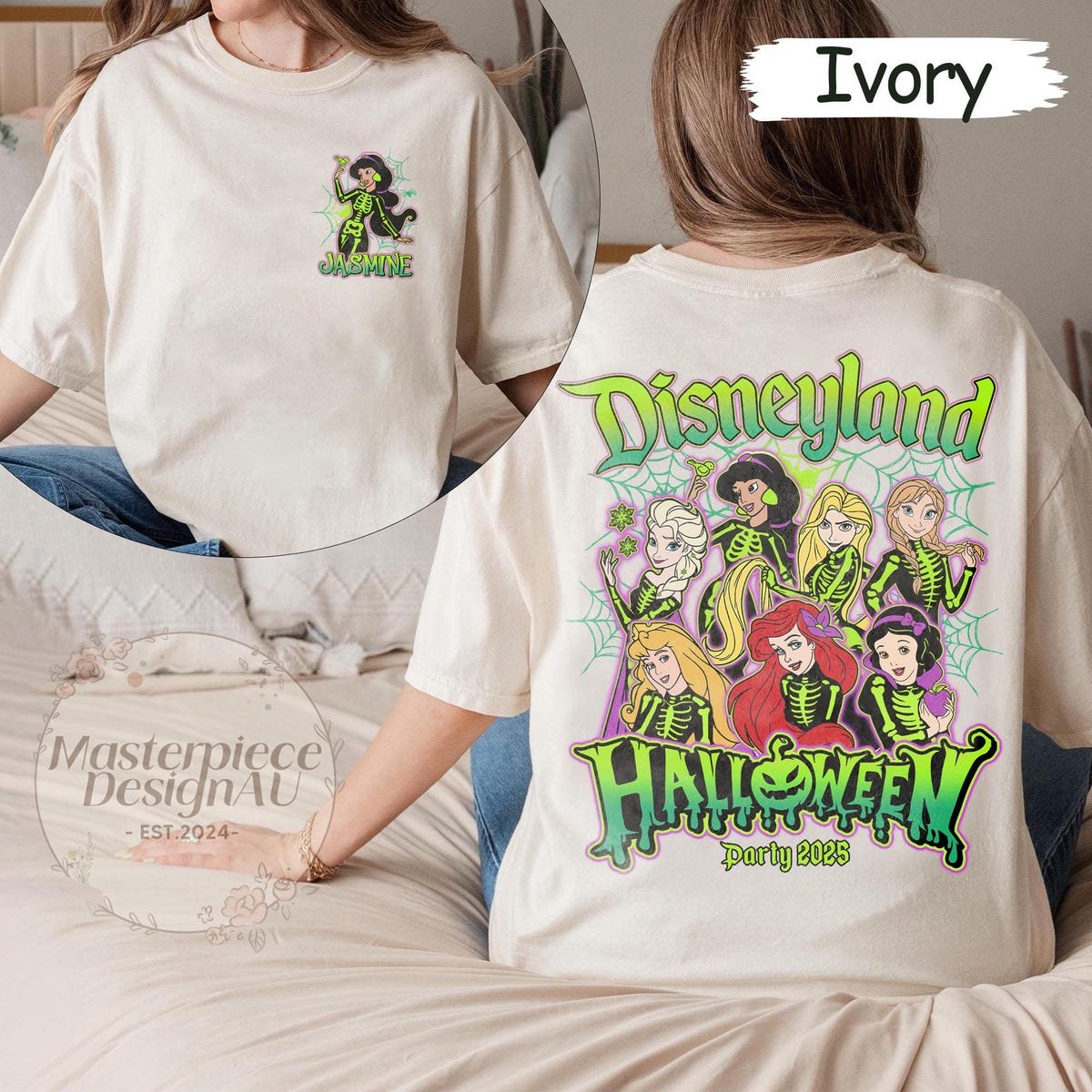 Disney Princess Halloween Shirt Family Matching Disneyland Trip