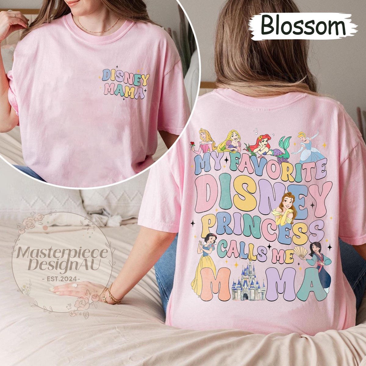 Disney Princess Mom Shirt My Favorite Disney Princess Calls Me Mama Tee