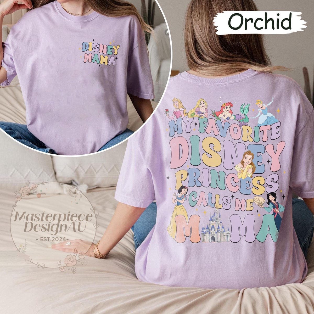 Disney Princess Mom Shirt My Favorite Disney Princess Calls Me Mama Tee