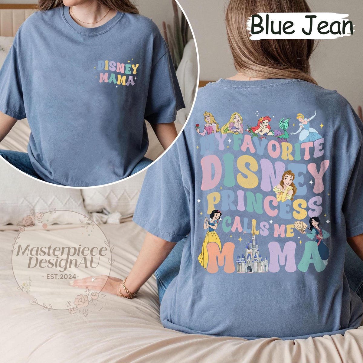 Disney Princess Mom Shirt My Favorite Disney Princess Calls Me Mama Tee