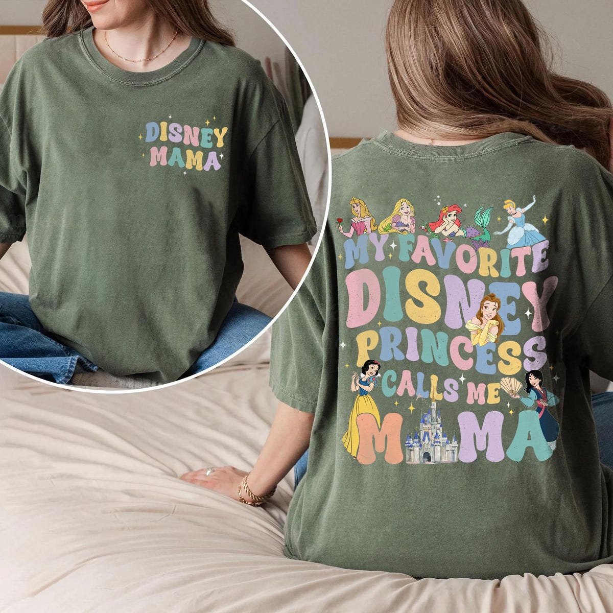 Disney Princess Mom Shirt My Favorite Disney Princess Calls Me Mama Tee