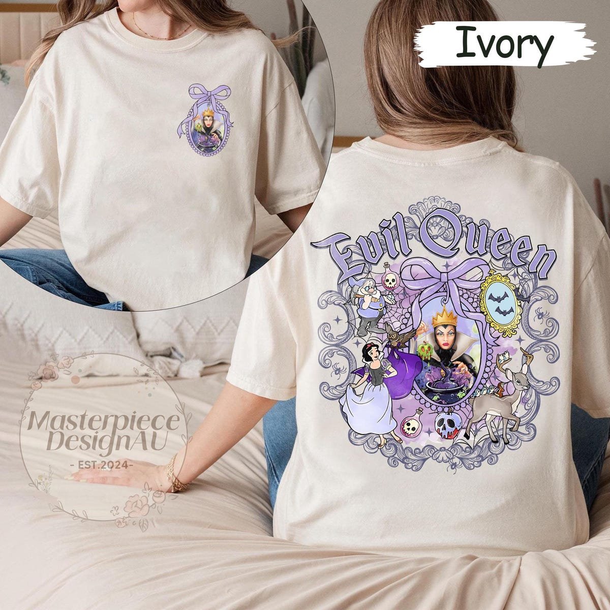 Disney Villains Halloween Shirt Coquette Style for Family Trips