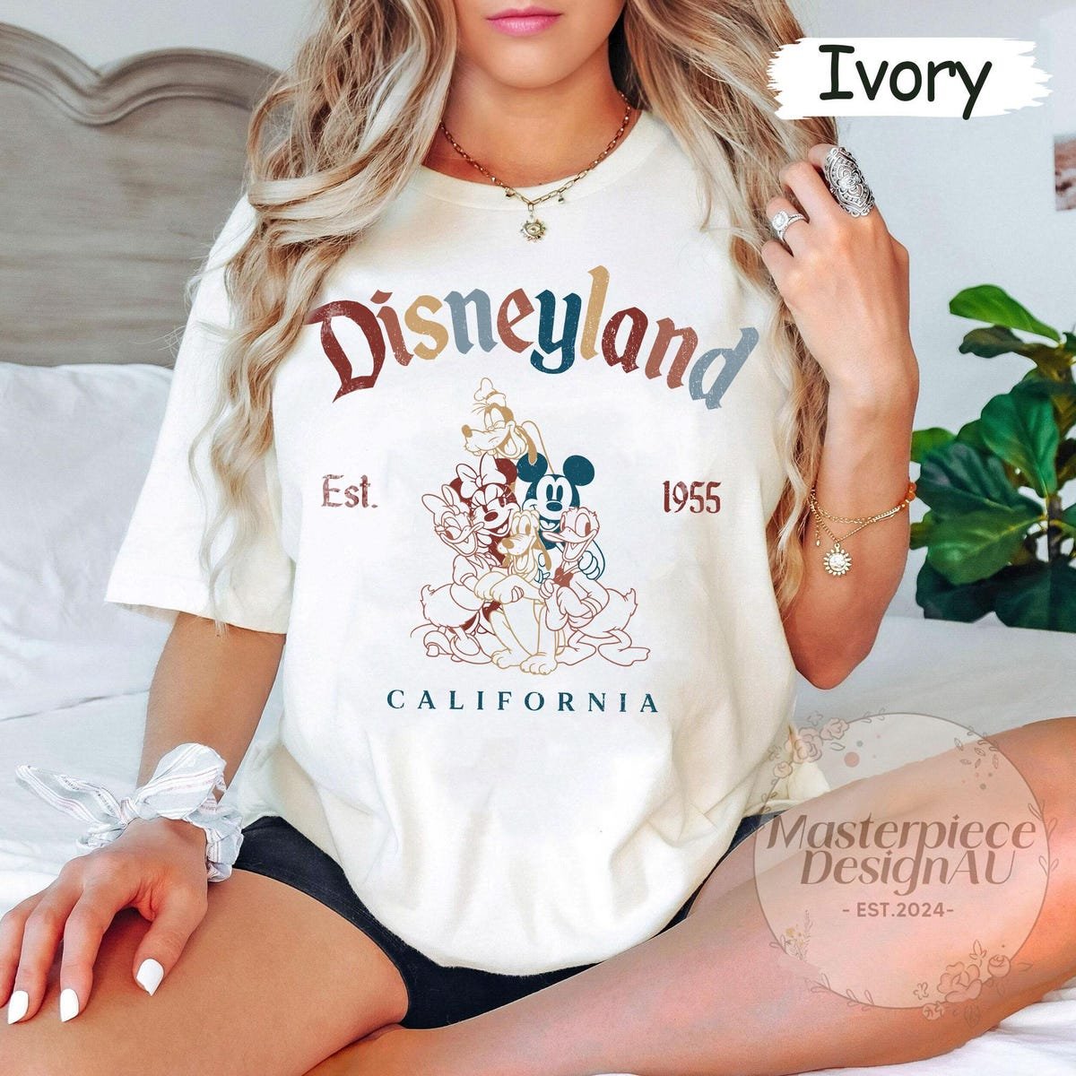 Disneyland Retro Shirt Mickey Friends 1955 California Disney Vacation Tee