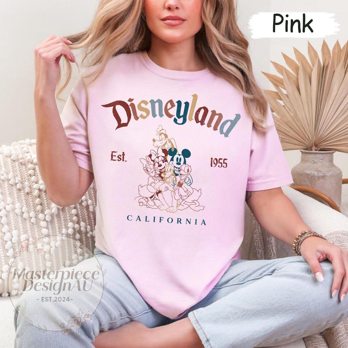 Disneyland Retro Shirt Mickey Friends 1955 California Disney Vacation Tee