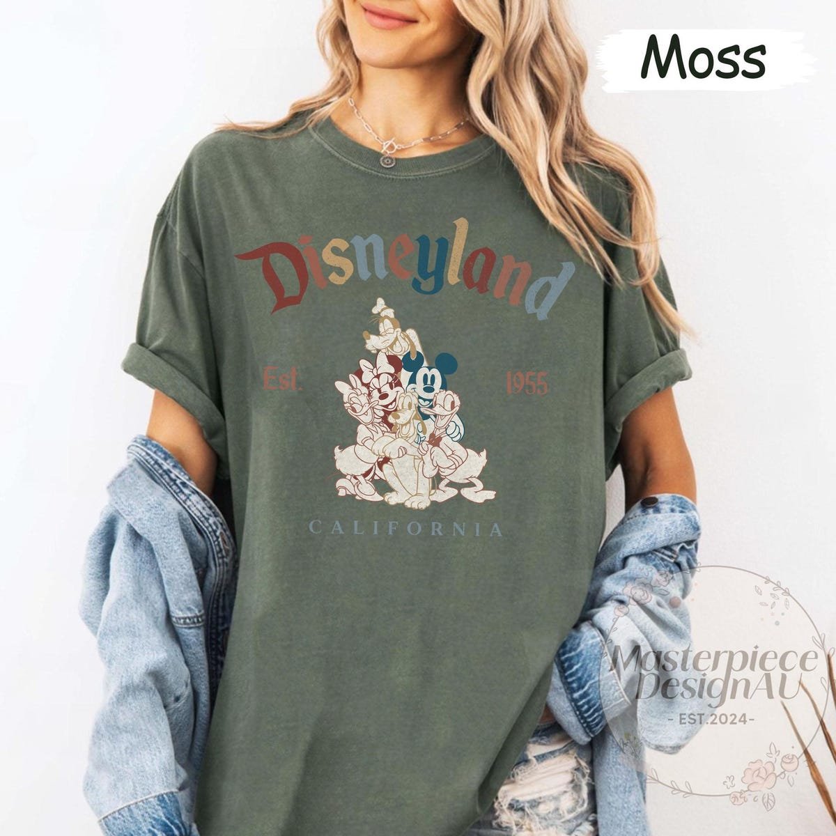 Disneyland Retro Shirt Mickey Friends 1955 California Disney Vacation Tee