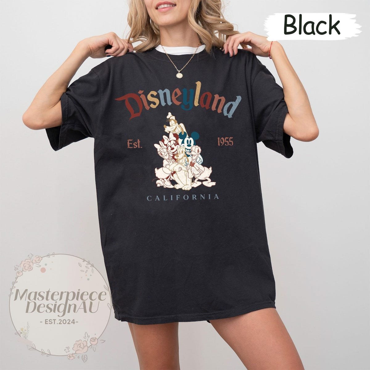 Disneyland Retro Shirt Mickey Friends 1955 California Disney Vacation Tee