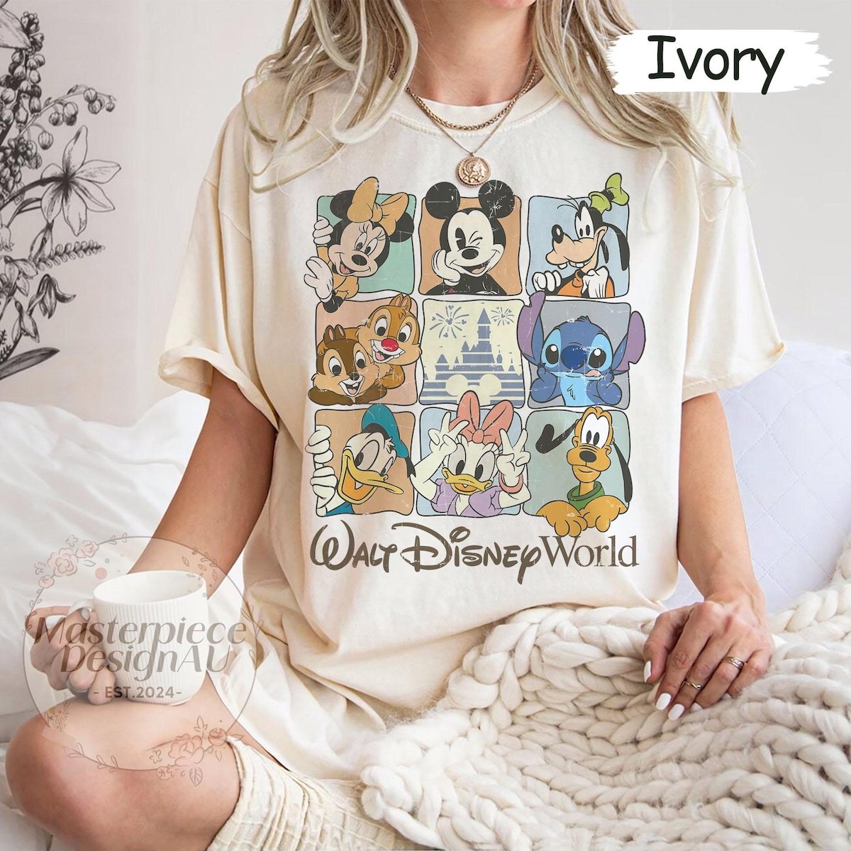 Disneyworld Retro Shirt Mickey Friends Vintage Tee Disney 2025 Trip Outfit