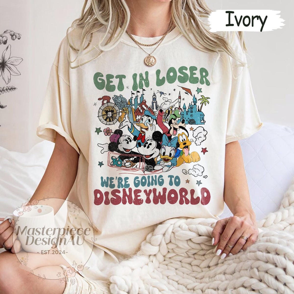 Get In Loser We're Going to Disney Shirt Disney Trip Family Vacation 2025 Tee