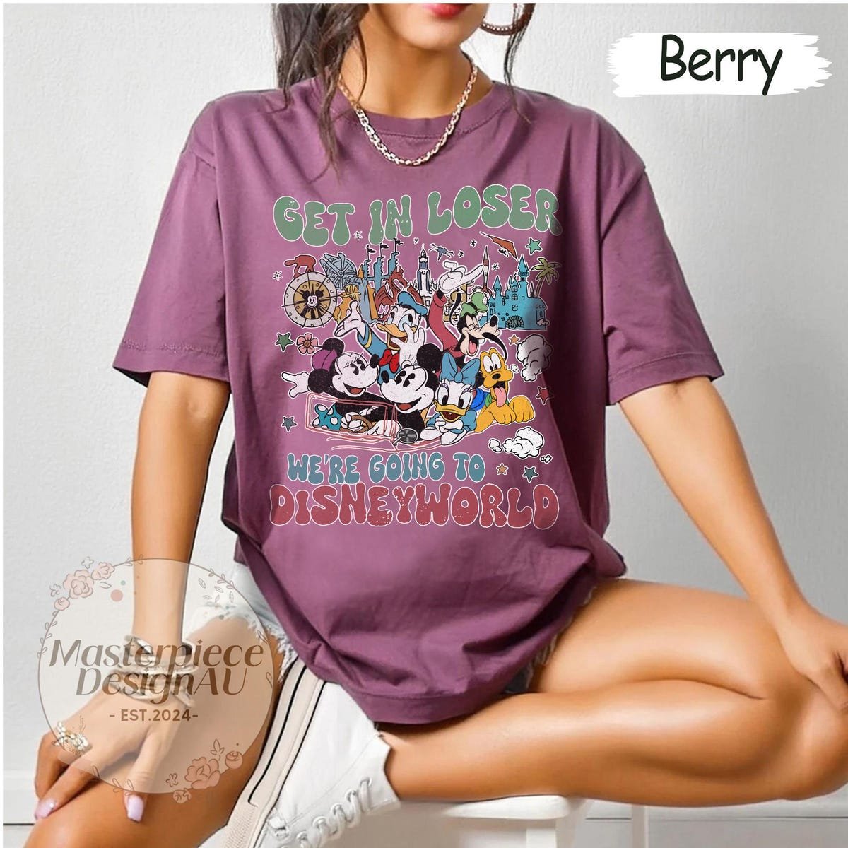 Get In Loser We're Going to Disney Shirt Disney Trip Family Vacation 2025 Tee
