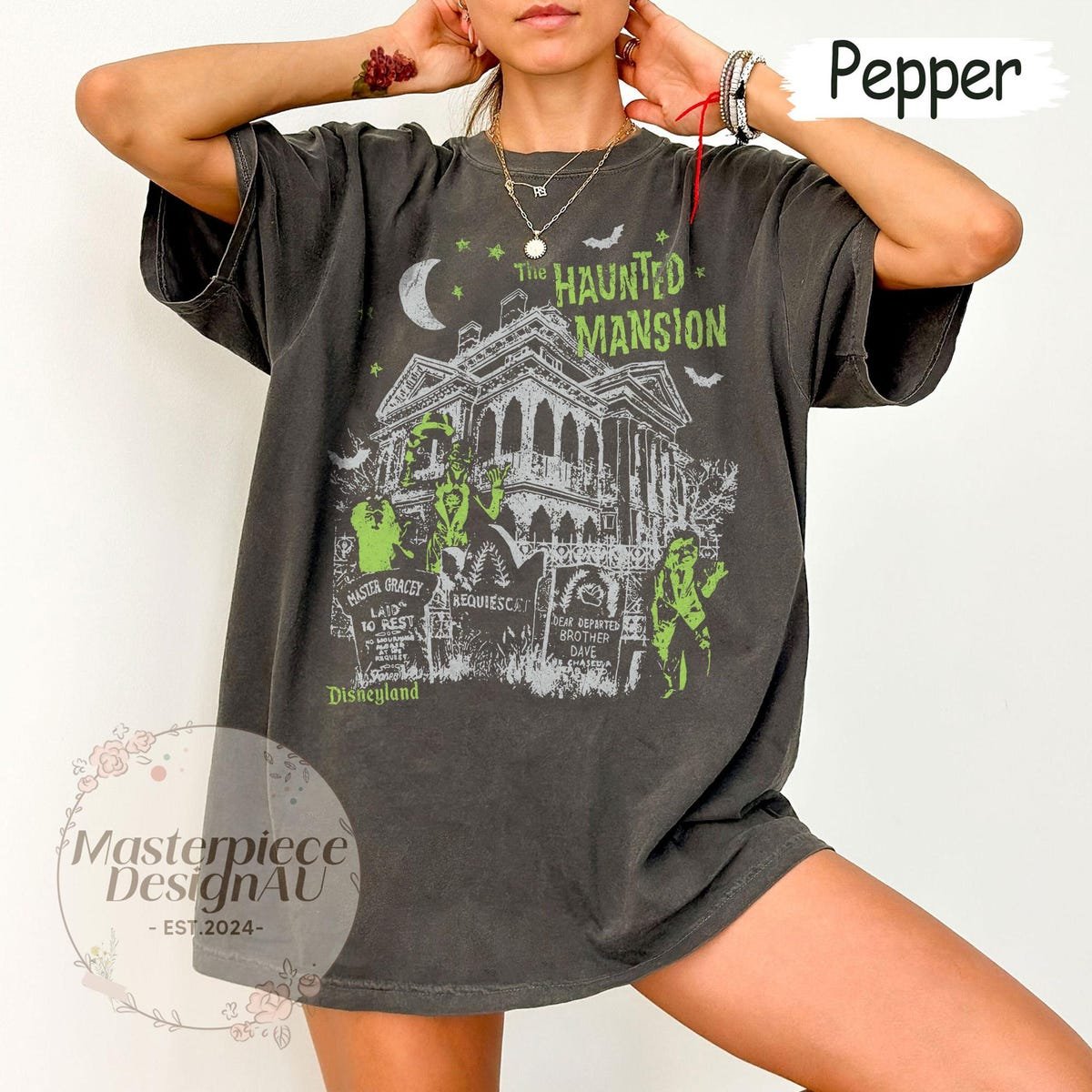 Haunted Mansion Shirt Disney Halloween Hitchhiking Ghosts Tee