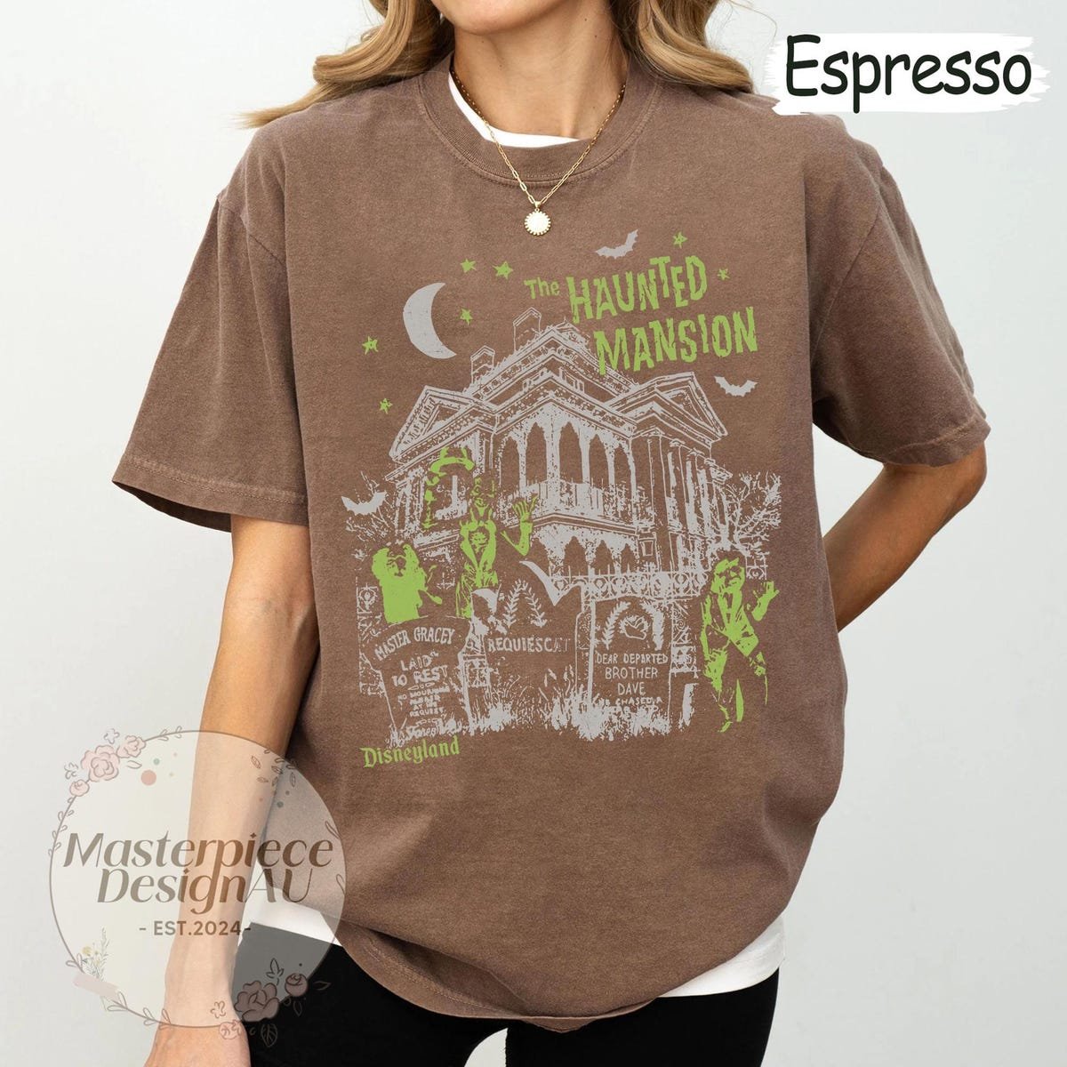 Haunted Mansion Shirt Disney Halloween Hitchhiking Ghosts Tee