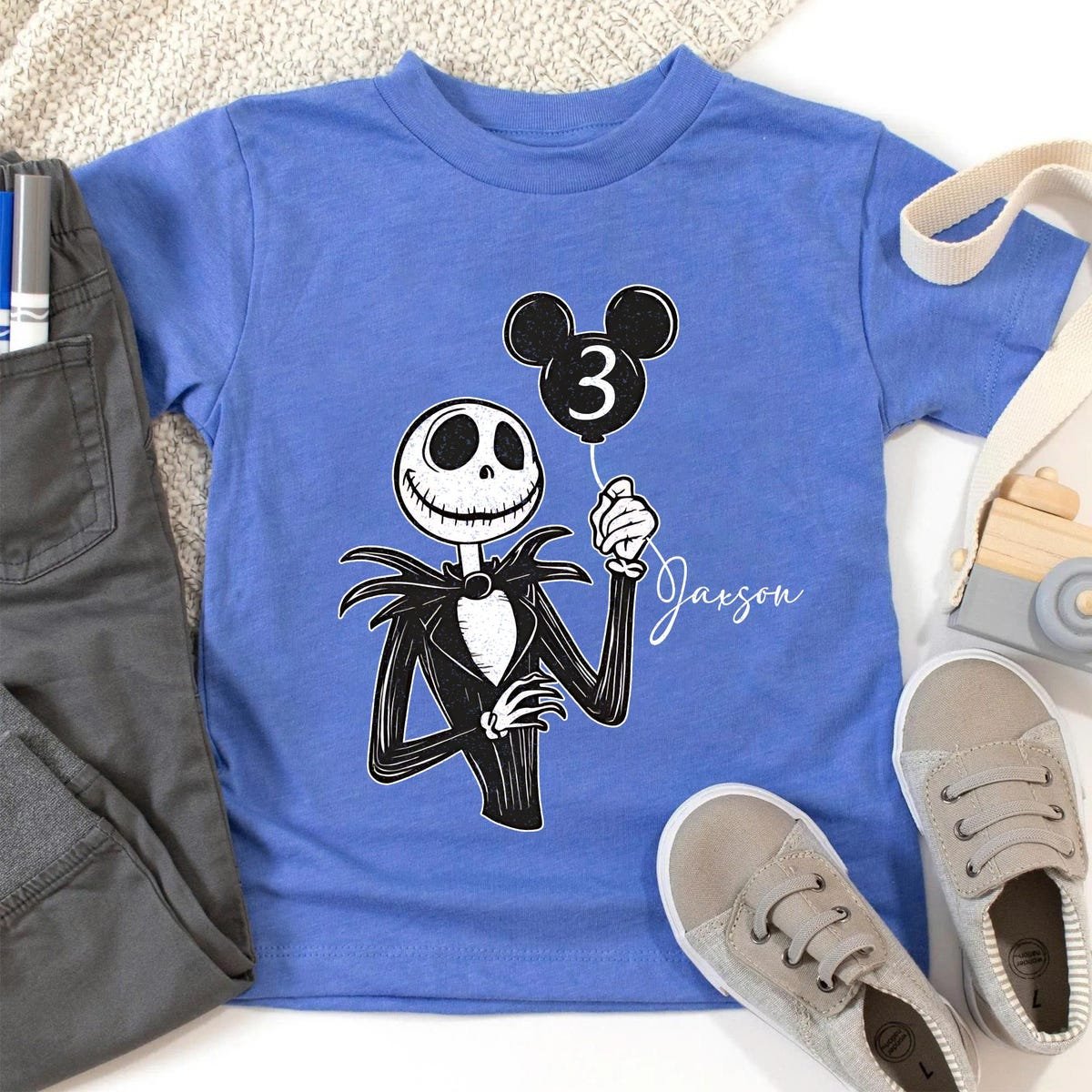 Jack Skellington Birthday Shirt Custom Disney Outfit for Kids and Family