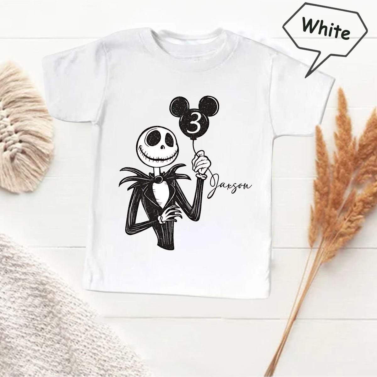 Jack Skellington Birthday Shirt Custom Disney Outfit for Kids and Family