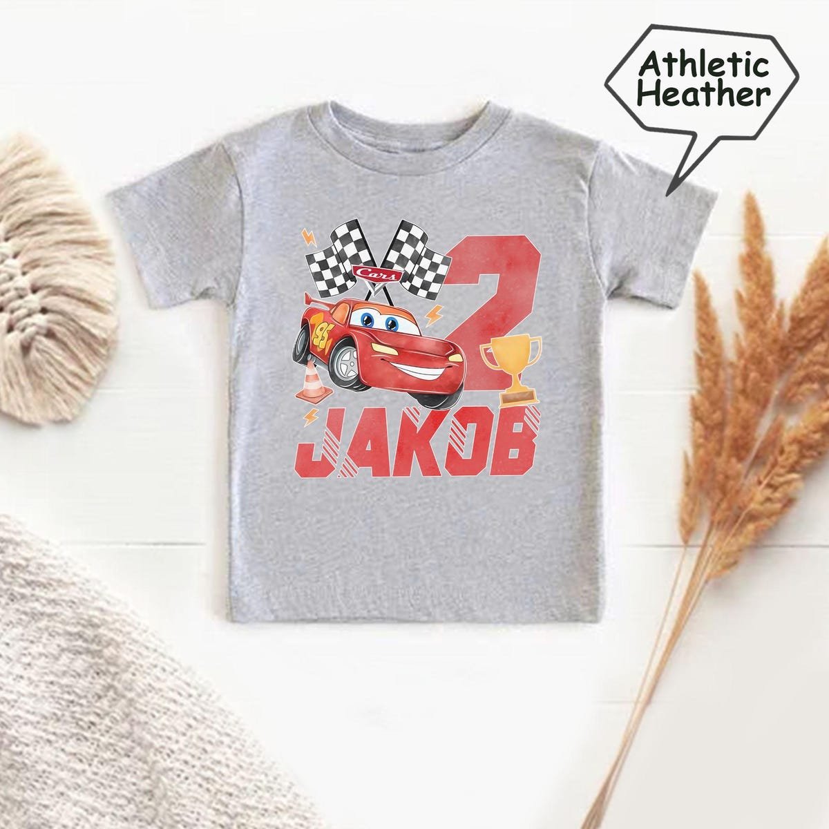 Lightning McQueen Birthday Shirt Personalized Pixar Cars Birthday Tee