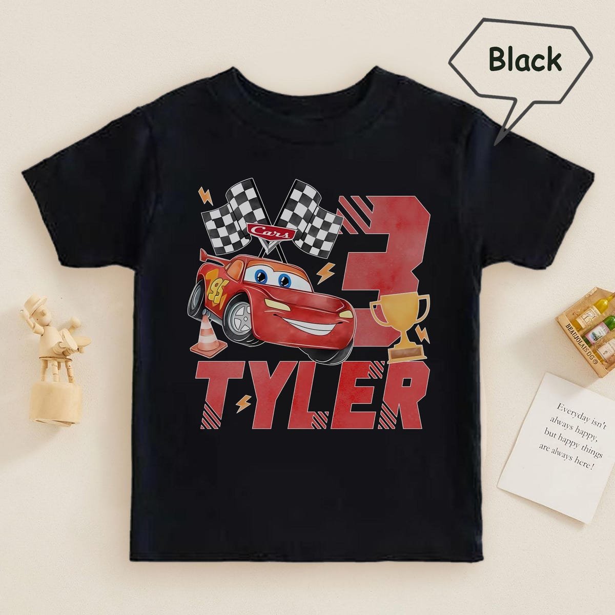 Lightning McQueen Birthday Shirt Personalized Pixar Cars Birthday Tee