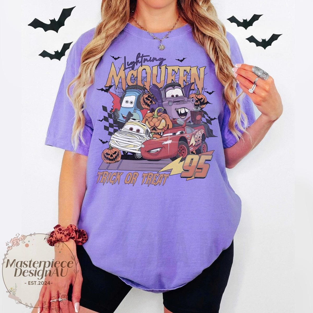 Lightning McQueen Halloween Shirt Pixar Cars Kids Tee