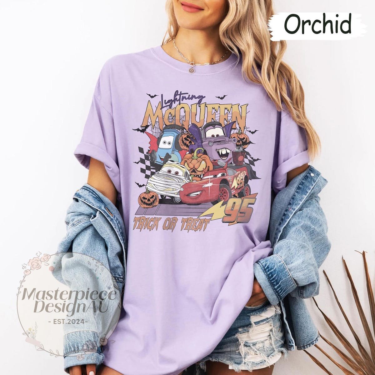 Lightning McQueen Halloween Shirt Pixar Cars Kids Tee