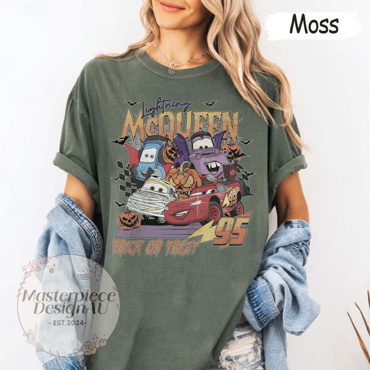 Lightning McQueen Halloween Shirt Pixar Cars Kids Tee