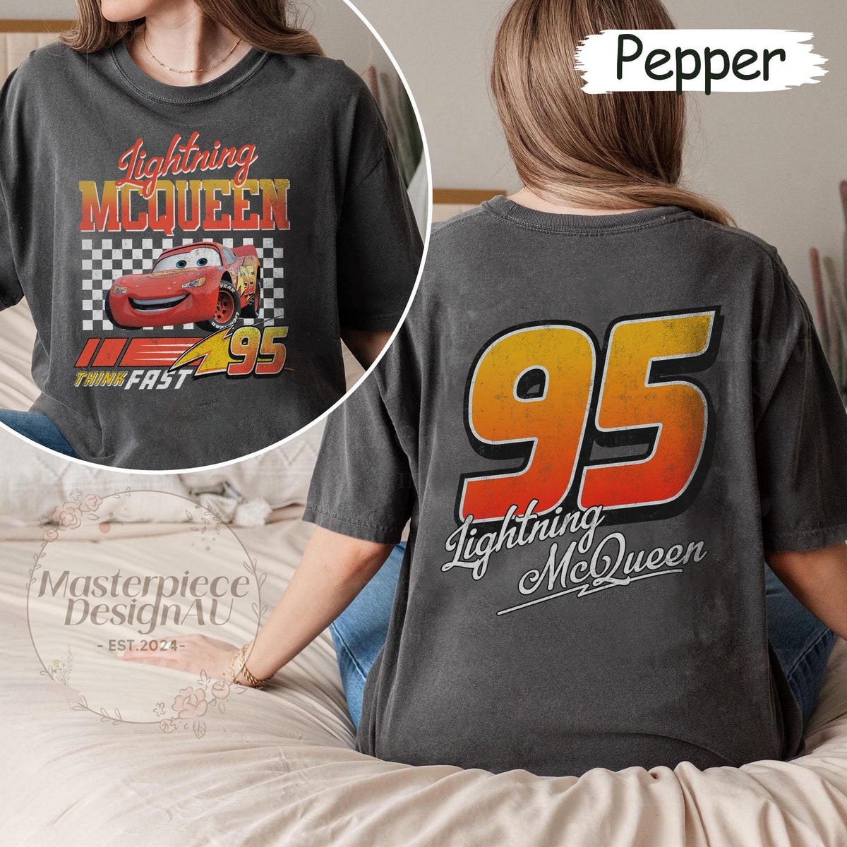 Lightning McQueen Shirt for Disney Trip Pixar Family Vacation Tee