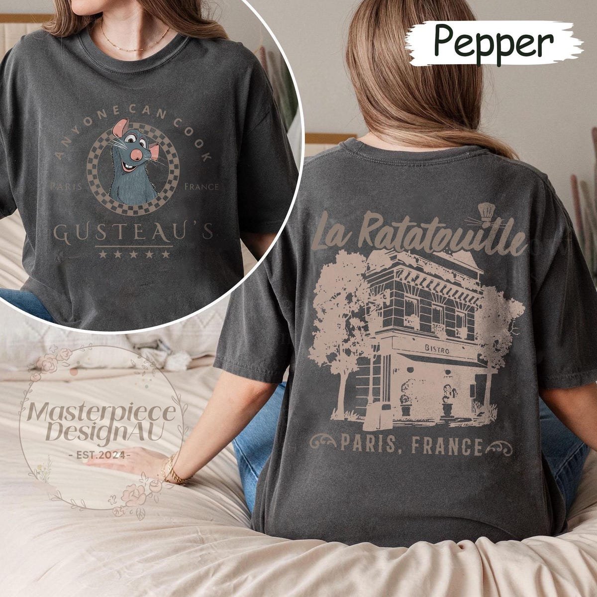 Little Chef Remy T-shirt Pixar Ratatouille Paris Tee Disney Trip Shirt
